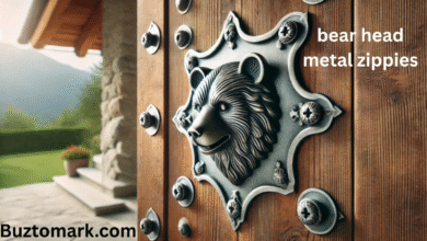 bear head metal zippies