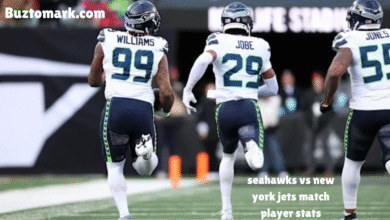 Seahawks players running on field